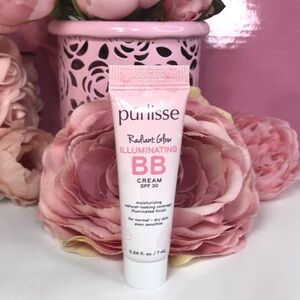 🔴*5/$20 Purlisse Radiant Glow Illuminating BB Cream Mini LIGHT MED Exp01/25 New